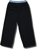 Calvin Klein Microfiber Fleece Lounge Pants for Children in Solid Navy w/light blue waistband