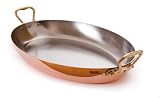 Mauviel Mhéritage 12" Oval Pan with Bronze Handle