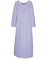 Shadowline Women's Petals 53 Inch Long Sleeve Long Gown