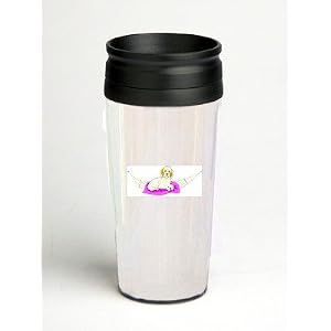 16 oz. Double Wall Insulated Tumbler with poodle in hammock - Paper Insert by SHOPZEUS