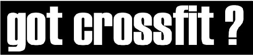 got crossfit ? vinyl decal car / truck sticker transfer WHITE
