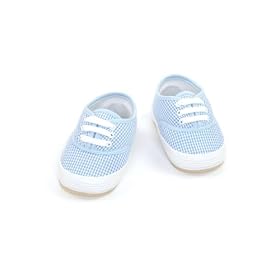Mud Pie Baby Little Prince Gingham Tennis Shoes