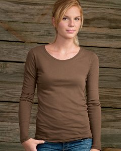 Alternative Apparel AA4070 Ladies 3.5 oz. Long-Sleeve Crew T-Shirt