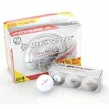 Dunlop Quadra Golf Balls 24 Pack White 24 Ball Pk