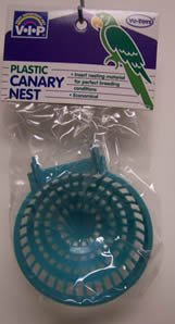 Vo-Toys Plastic Canary Bird Nest Assorted Colors