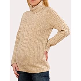 Motherhood Maternity: Long Sleeve Cable Knit Maternity Sweater