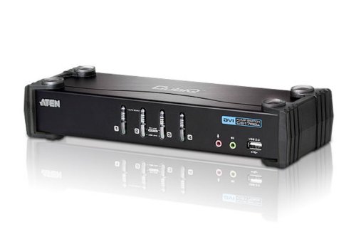 ATEN 4-Port USB 2.0 DVI KVMP Switch (CS1764A) On Sale