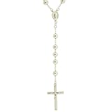 Sterling Silver Rosary 3mm & 24 Necklace