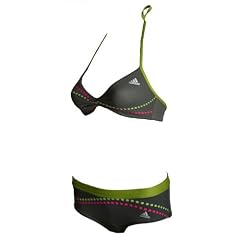 Adidas Damen Bikini Neckholder Strandbikini Badebekleidung Strandbekleidung Oberteil Panty Hotpants schwimmen gepunktet Frauen