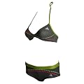 Adidas Damen Bikini Neckholder Strandbikini Badebekleidung Strandbekleidung Oberteil Panty Hotpants schwimmen gepunktet Frauen