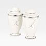 Noritake Platinum Wave Salt and Pepper Shakers