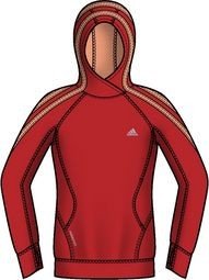 Adidas Damen Longshirt Response Trail XX Hooded, core energy s12/ultra bright s12, 42, X20659