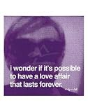 �ݥ����� ����ǥ� �������ۥ� I wonder if it's possible to have a love affair that lasts forever