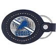 Detroit Lions Fine Leather/Pewter Key Ring - NFL Football Fan Shop Sports Team Merchandise