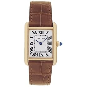  Cartier Tank Louis 18kt Yellow Gold Ladies Watch 