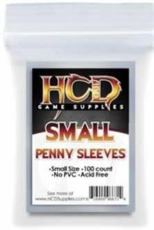 Small Size Penny Deck Protector Sleeves (100)