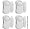 Mini Door & Window Contact Alarm & Chime Set of 4