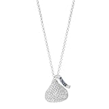 Hershey's Kiss Jewelry 14KT White Gold Diamond 1.15ct 3D Pendant
