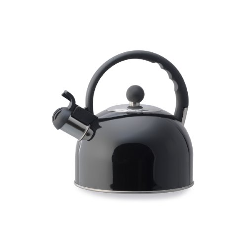 "Kamenstein 2-1/2-Quart Whisle Tea Kettle, Black" "Kamenstein 2-1/2-Quart Whisle Tea Kettle, Black"