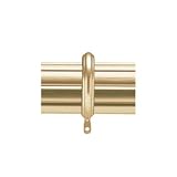 1 3/8 Inch Fluted Traverse Rod with Ring Slides Antique Brass 66 1 3/8 Inch Fluted Traverse Rod with Ring Slides Antique Brass 66