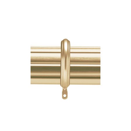 1 3/8 Inch Fluted Traverse Rod with Ring Slides Antique Brass 66