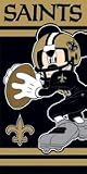 Case of 12 Disney Mickey Mouse Sports Team 100% Cotton Velour Beach Towels 30x60 New Orleans Saints
