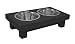 Pet Goods 1 Quart Craftsman Pet Double Diner, Black