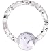 14 Gauge Clear Glitter Ball Captive Ring