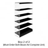 31fUvTQMKFL. SL160  TENNSCO Four Shelves for Steel Double Door Storage Cabinet, 48w x 24d, Black