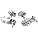 Carrs Silver Men's Golf Bag And Ball Cufflinks