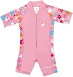 Short Sleeve All-in One Hibiscus for Girls By Sunbusters