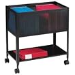 Lorell LLR60175 Mesh Rolling File- Holds Ltr. Fldr.- 12-.50in.x25in.x28-.25in.- Black