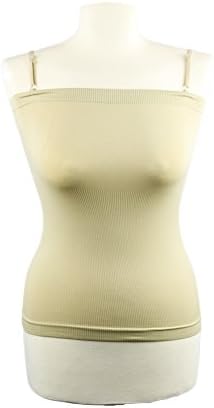 Women's Long Spaghetti Strap Athletic Compression Active Yoga Workout Camisole