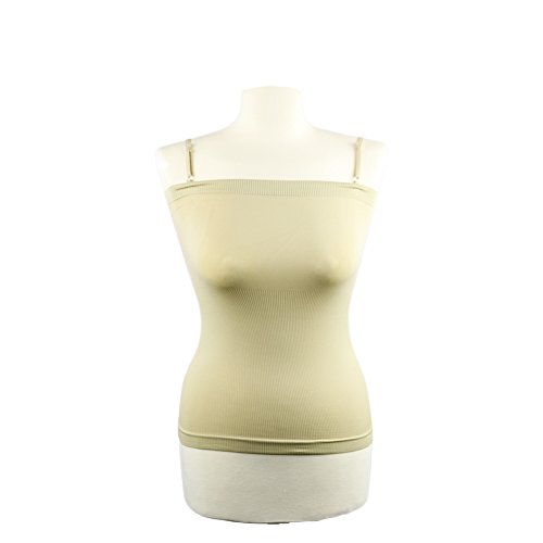 Women's Long Spaghetti Strap Athletic Compression Active Yoga Workout Camisole