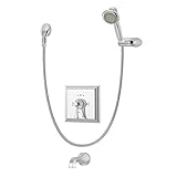 Symmons Canterbury S-4504 Tub and Shower System with Lever Handle, Chrome [並行輸入品]