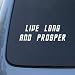 Live Long Prosper - Star Trek Spock Vulcan - Car, Truck, Notebook, Vinyl Decal Sticker #2239 | Vinyl Color: White