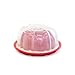 Nordic Ware Bundt Pan with Translucent Cake Keeper, Red