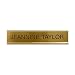Standard Aluminum Desk Sign, 2x10, Gold Standard Aluminum Desk Sign, 2x10, Gold