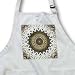 Magic Jewelry Flower - BLACK Full Length Apron With Pockets 22w X 30l
