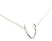 Antlers Necklace, Silver-tone Deer Reindeer Jewelry, Rustic Antler Pendant