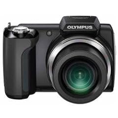 Olympus SP-610UZ Digitalkamera (14 Megapixel, 22-fach opt. Zoom, 7,6 cm (3 Zoll) Display, bildstabilisiert) schwarz
