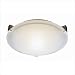 TransGlobe Lighting 59904 WH Back to Basics Three Light Flush Mount in White Bulb Typ...