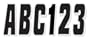 Hardline BRBLK320 320 Series Beige/Black Marine Lettering Kit