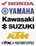 YAMAHA 5' BLUE DIECUT STICKER FX - Factory Effex -