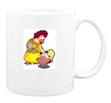 Mug with human, body, individuals, persons, hawk, nurse, birds, individula, humans, cartoon, people, bird, animal, person