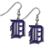 Detroit Tigers Enameled Dangle Earrings - MLB Baseball Fan Shop Sports Team Merchandise