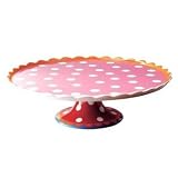 Oilily Ollili Ollily Oilili Service Porzellan Tortenplatte Rot