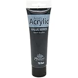 Phoenix&reg; Lamp Black , Acrylic Paint Color Value Series 100ml for Artists