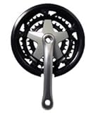 MT ACTION CRANKSET 170 - 44/32/22 SQUARE TAPER Black