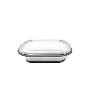 FoldTuk 4 Cup Rectangular Collapsible Bakeware and Storage Container, Black by FoldTuk Kitchenware